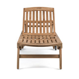 Maui Teak Outdoor Sun Lounger Teak Warehouse