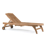 Maui Teak Outdoor Sun Lounger Teak Warehouse
