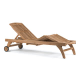 Maui Teak Outdoor Sun Lounger Teak Warehouse