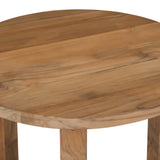 Ying Side Table 19.7" Teak Warehouse