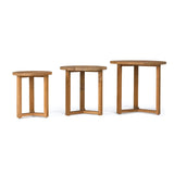 Ying Side Table 15.7" Teak Warehouse