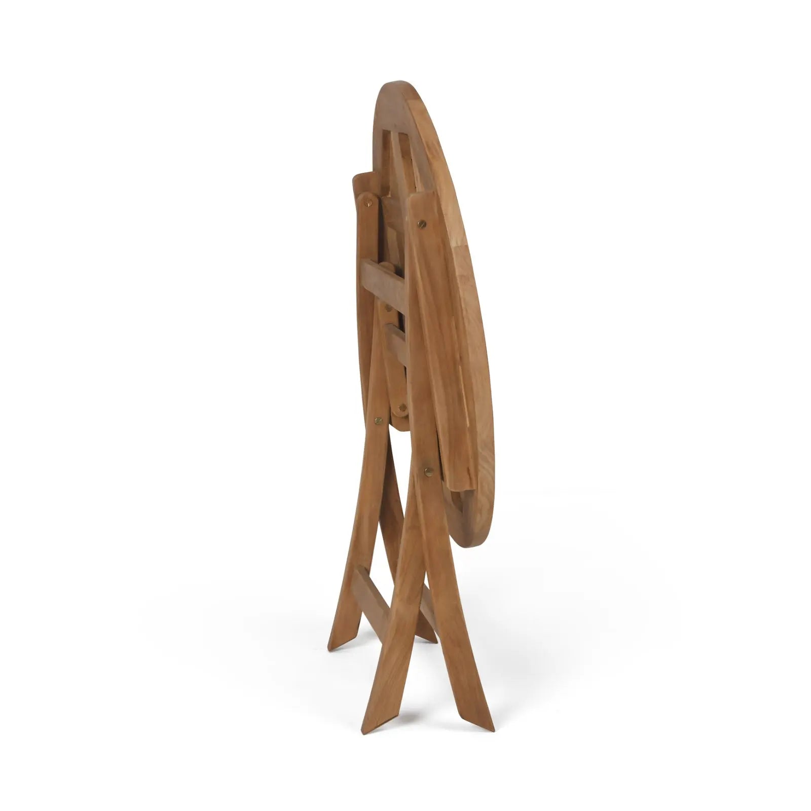 Yacht Teak Folding Dining Table 27" Round Teak Warehouse