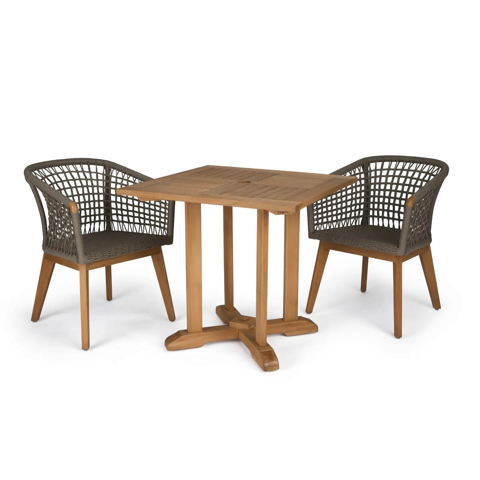 Square Teak Pedestal Table 31" Teak Warehouse