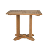 Square Teak Pedestal Table 35" Teak Warehouse
