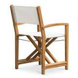 Santorini Teak Outdoor Folding Dining Chair (White) Teak Warehouse