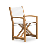 Santorini Teak Outdoor Folding Dining Chair (White) Teak Warehouse
