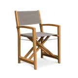 Santorini Teak Outdoor Folding Dining Chair (Taupe) Teak Warehouse