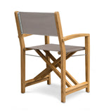 Santorini Teak Outdoor Folding Dining Chair (Taupe) Teak Warehouse