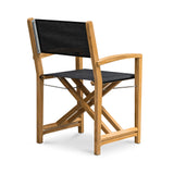 Santorini Teak Outdoor Folding Dining Chair (Black) Teak Warehouse