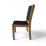 Santorini Teak A-Grade and Mesh Stacking Outdoor Dining Side Chair (Black)