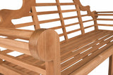 Lutyens A-Grade Teak Outdoor Bench - Elegant 3-Seat Garden