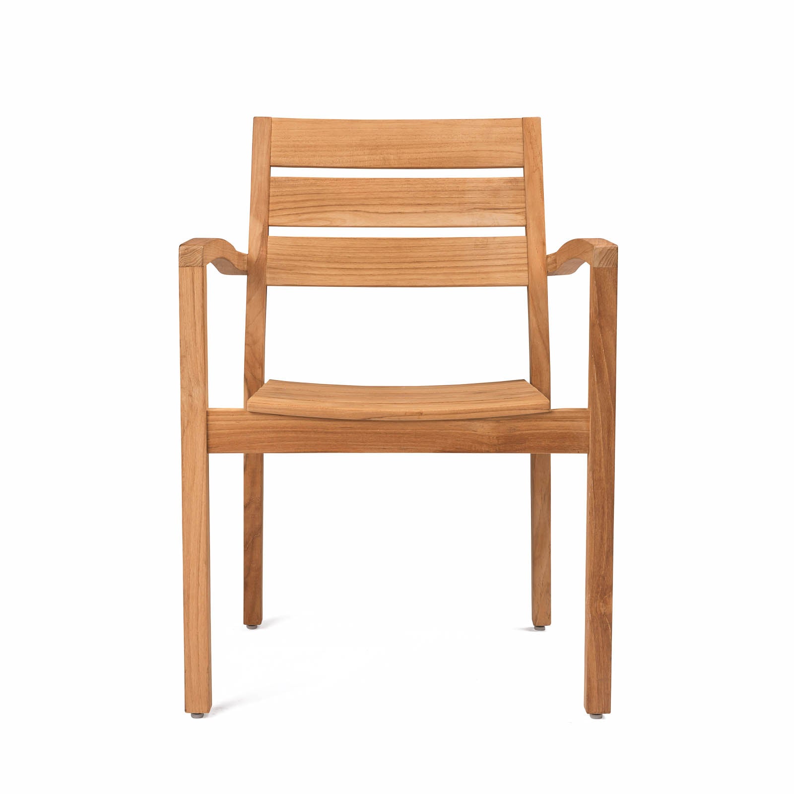 Horizon Teak Outdoor Stacking Dining Arm Chair