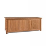 Teak wooden outdoor cushion storage box