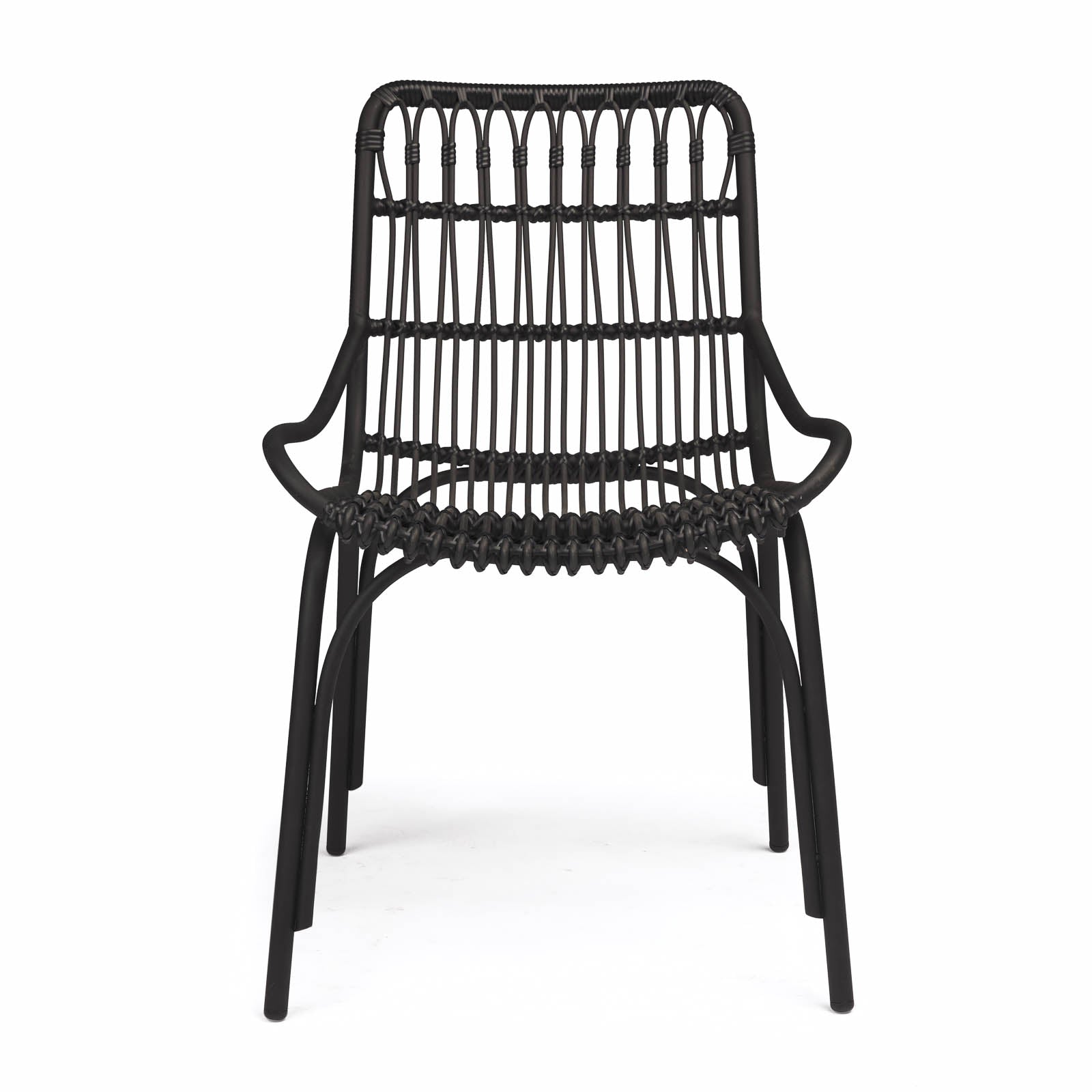 Sydney Outdoor Wicker Dining Chair (Black)