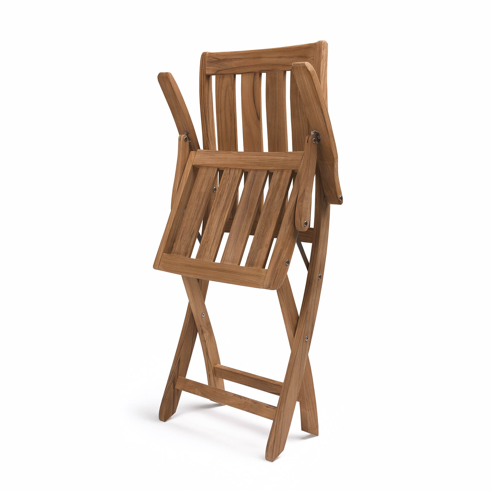 Breeze Teak Outdoor Folding Dining Arm Chair - Teak Warehouse
