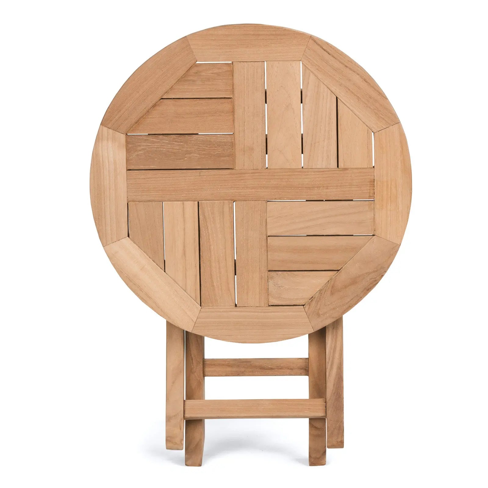 Port Teak Outdoor Folding Side Table - Teak Warehouse