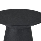 Holly Concrete Outdoor Side Table (Black) - Teak Warehouse