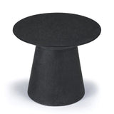 Holly Concrete Outdoor Side Table (Black) - Teak Warehouse