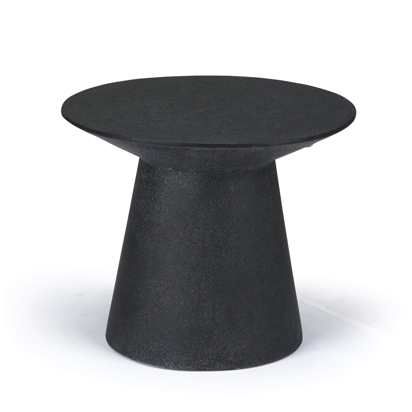 Holly Concrete Outdoor Side Table (Black)