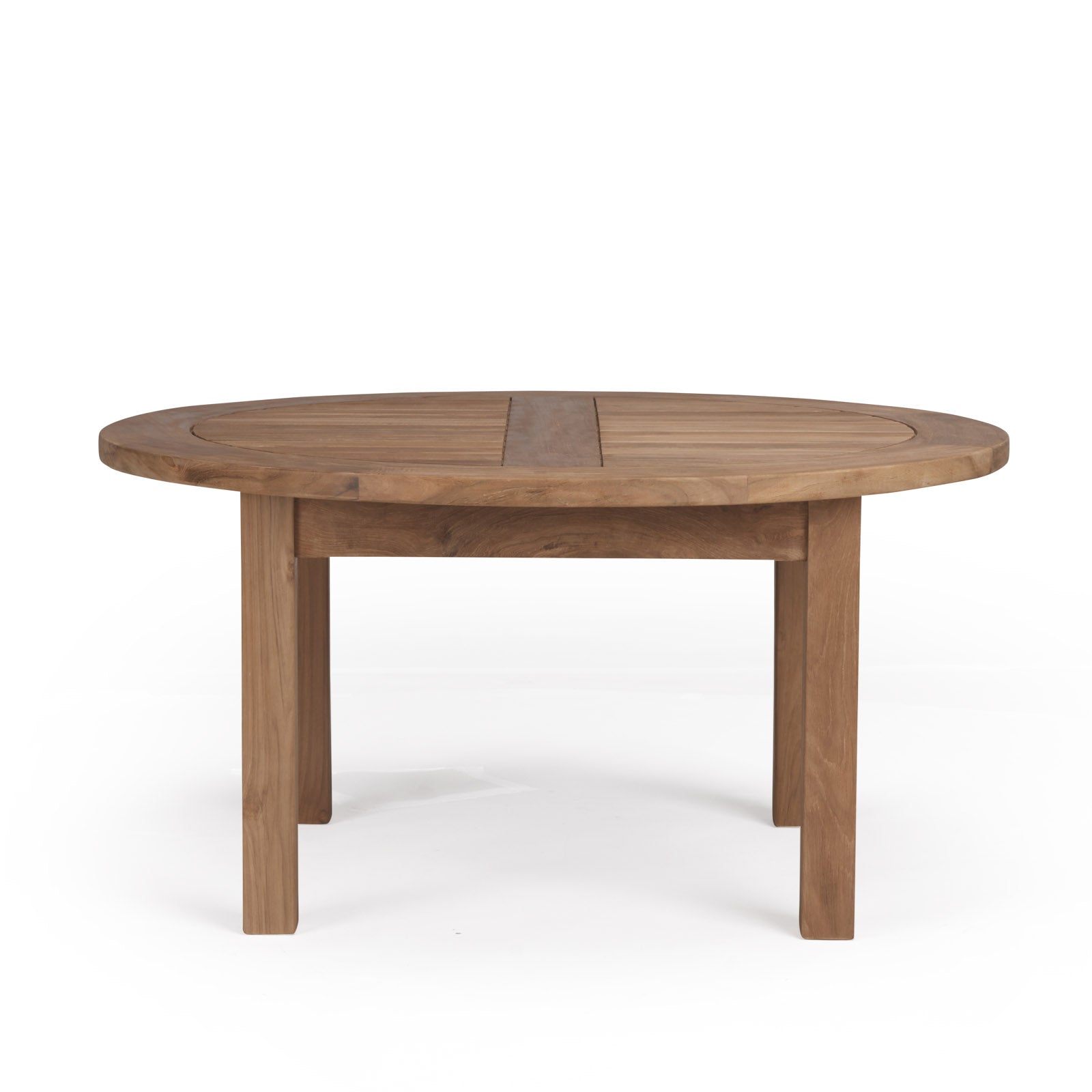 Round Low Teak Coffee Table 35"