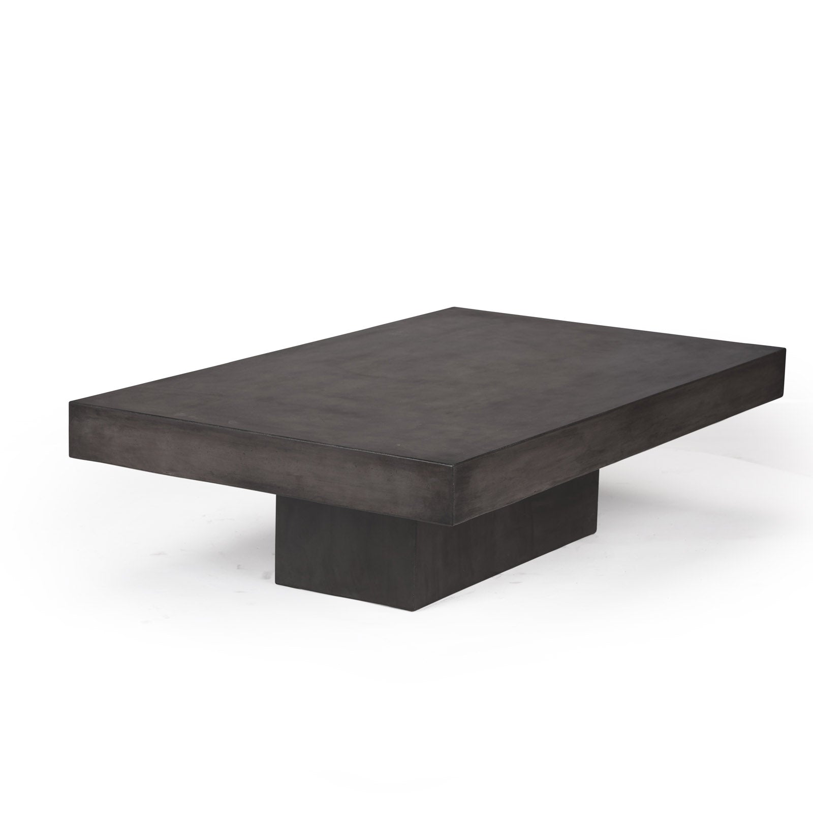 Blok Concrete Rectangle Coffee Table (Black)