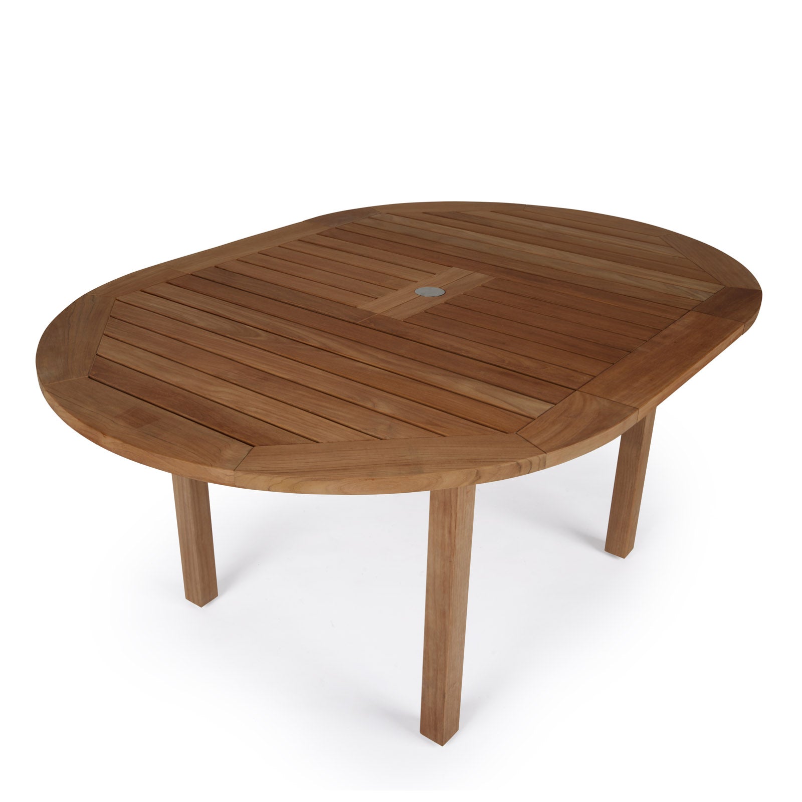 Nova Round Teak Extension Outdoor Dining Table