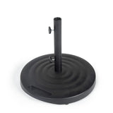 Capri Round Umbrella Base (Black) Teak Warehouse