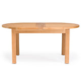 Capri Teak Outdoor Oval Double Extension Table 86-101-117" - Teak Warehouse
