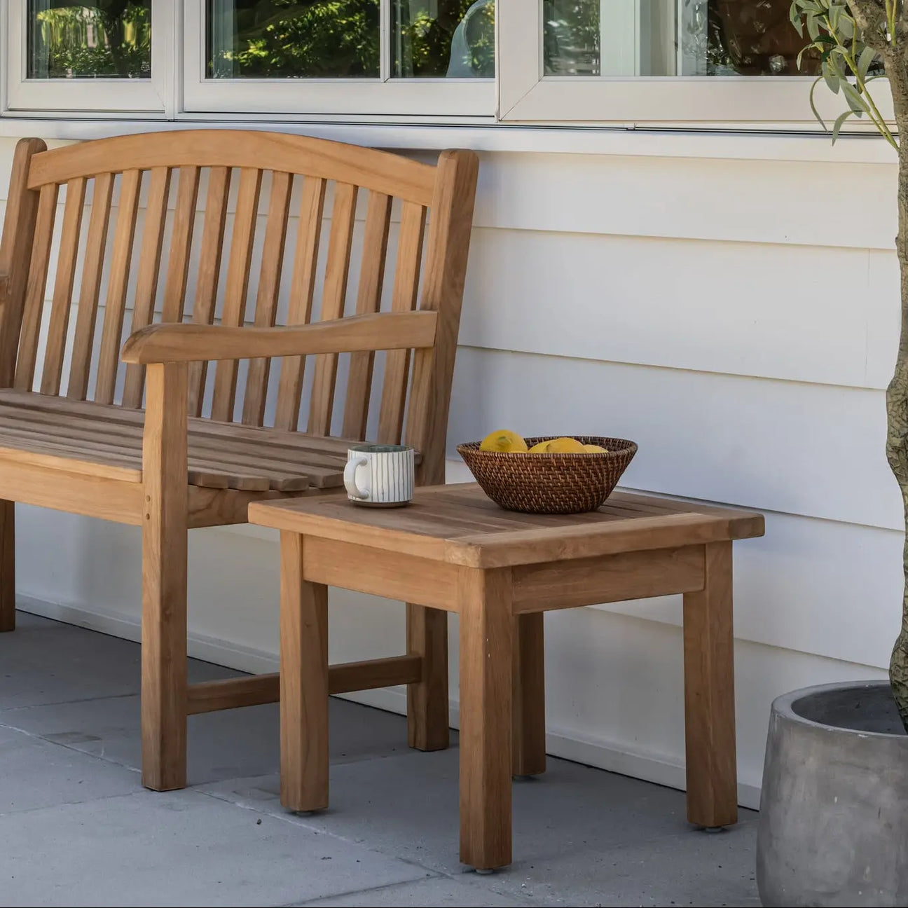 Milano Teak Outdoor Side Table - Teak Warehouse