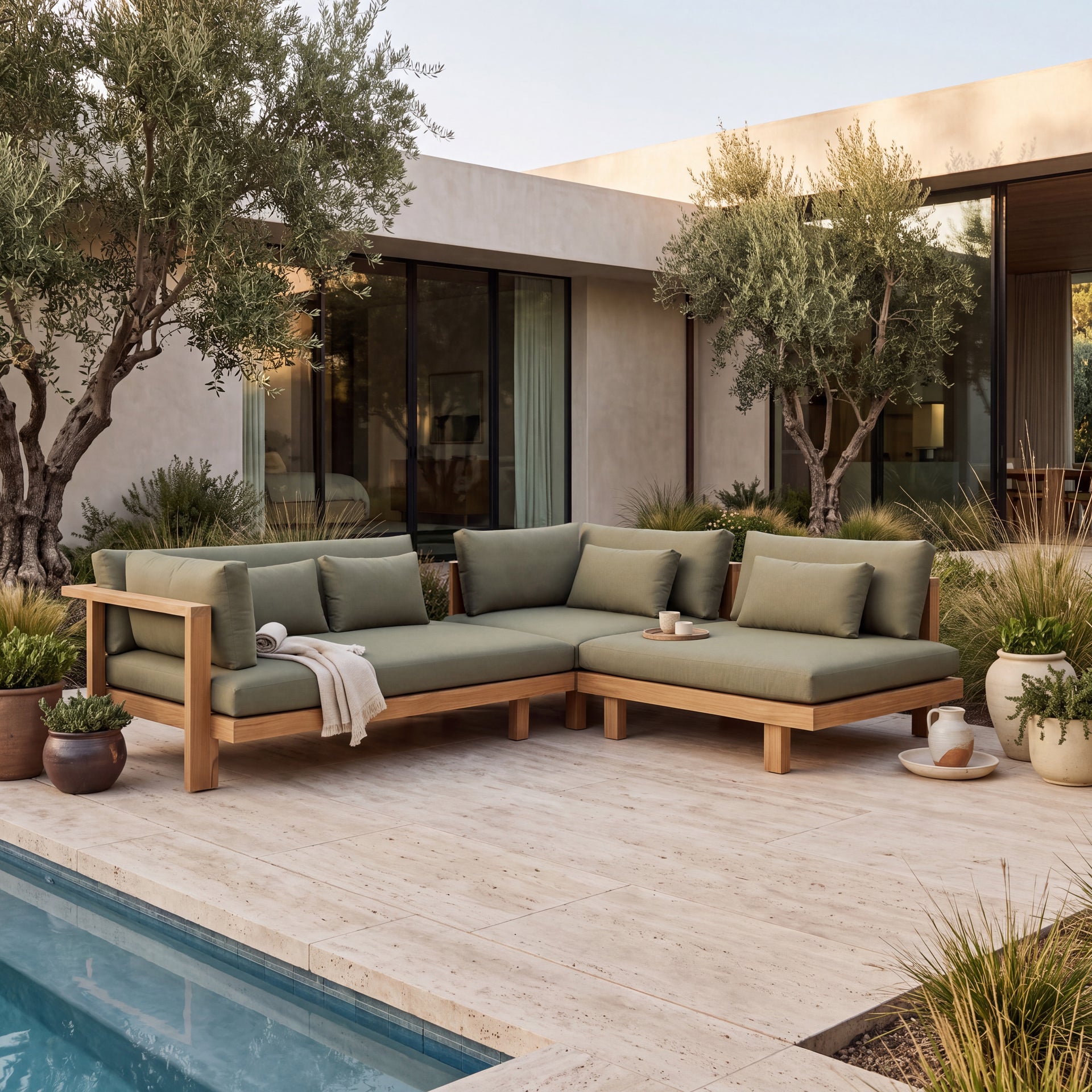 Cabo Teak A-Grade Outdoor Daybed (Right Arm) (LAF)