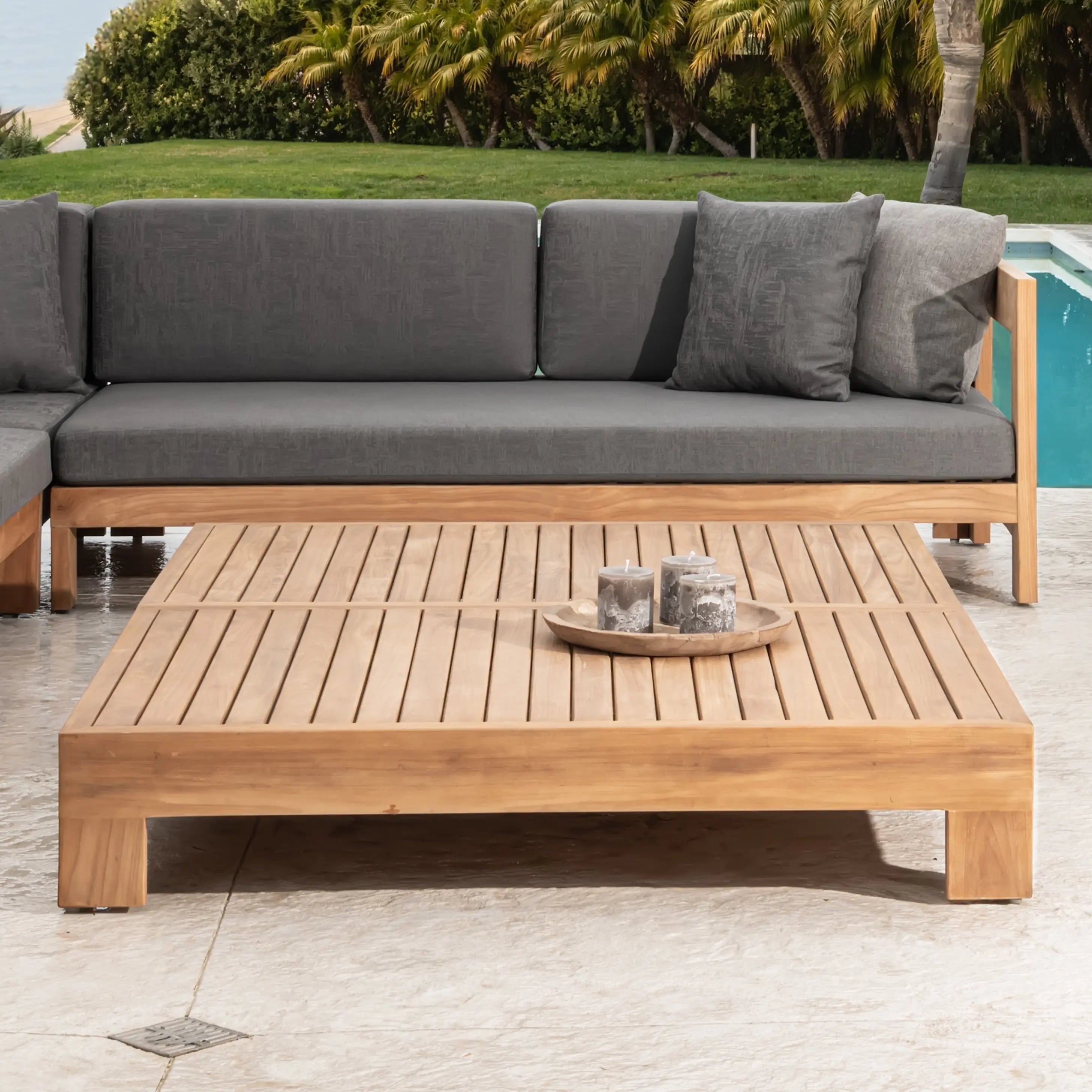 Cabo Teak Outdoor Coffee Table Teak Warehouse