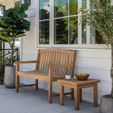 Bowback 2-Seater Teak Outdoor Bench Teak Warehouse