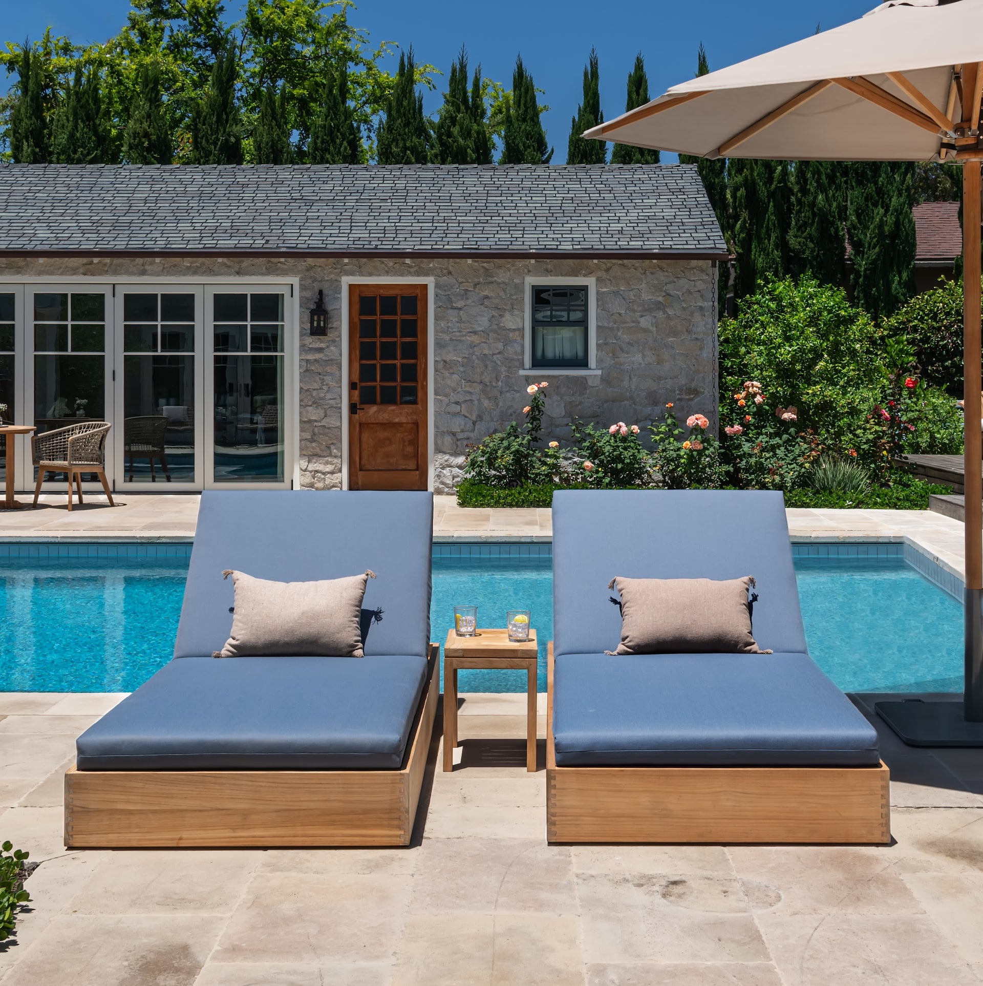 Kuba Teak Outdoor Sun Lounger