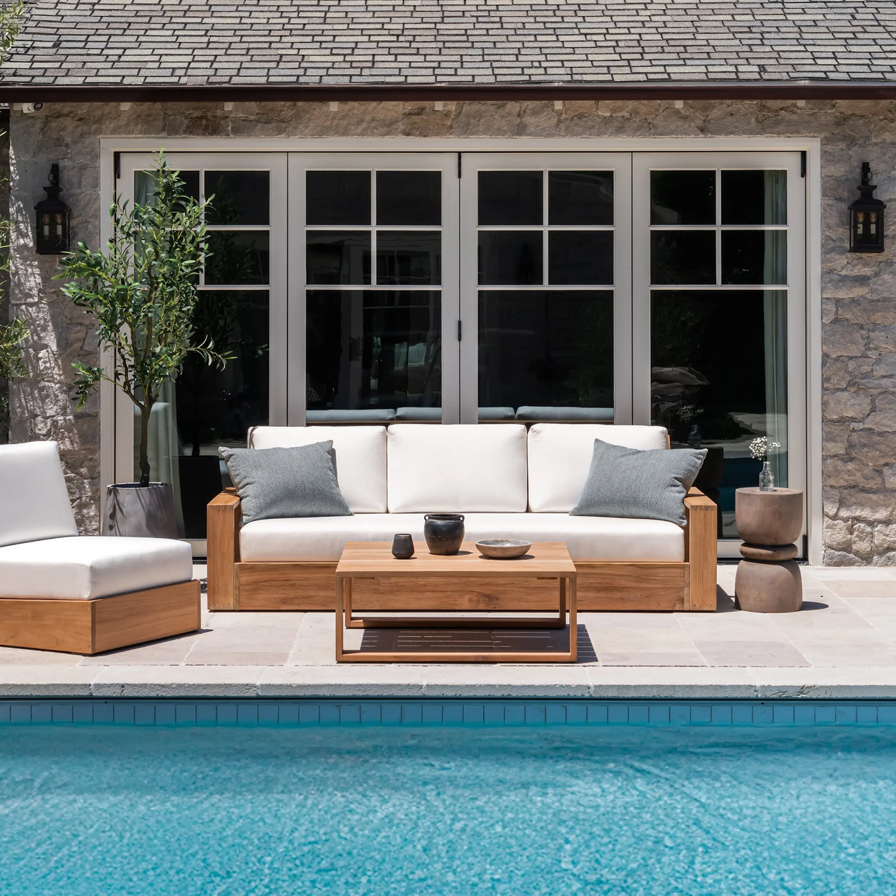 Kuba Teak Outdoor Sofa Teak Warehouse