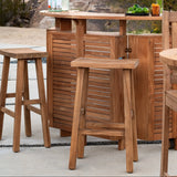 Vail Teak Outdoor Bar Stool Teak Warehouse