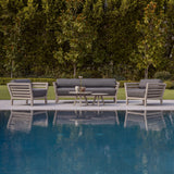 Romeo Weathered (Ready To Ship) Teak A-Grade Outdoor Sofa Lounge Set