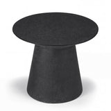 Holly Concrete Outdoor Side Table (Black)