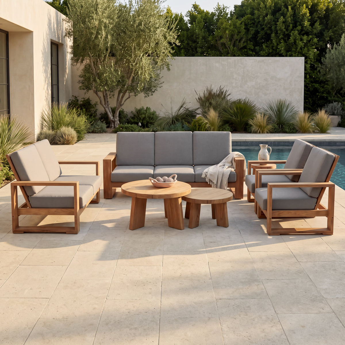 Havana (Ready To Ship) Teak A-Grade Outdoor Sofa Lounge Set