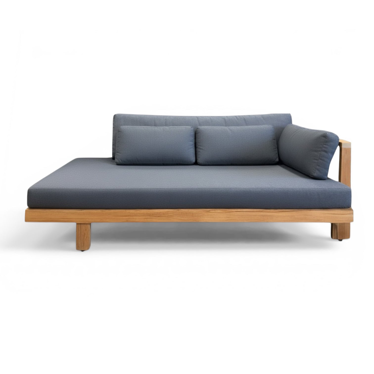 Cabo QuickShip Teak Outdoor Daybed (Left Arm)