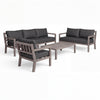 Juliet Weathered (Ready To Ship) Teak A-Grade Outdoor Sofa Lounge Set
