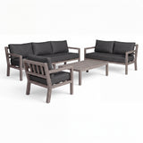Juliet Weathered (Ready To Ship) Teak A-Grade Outdoor Sofa Lounge Set