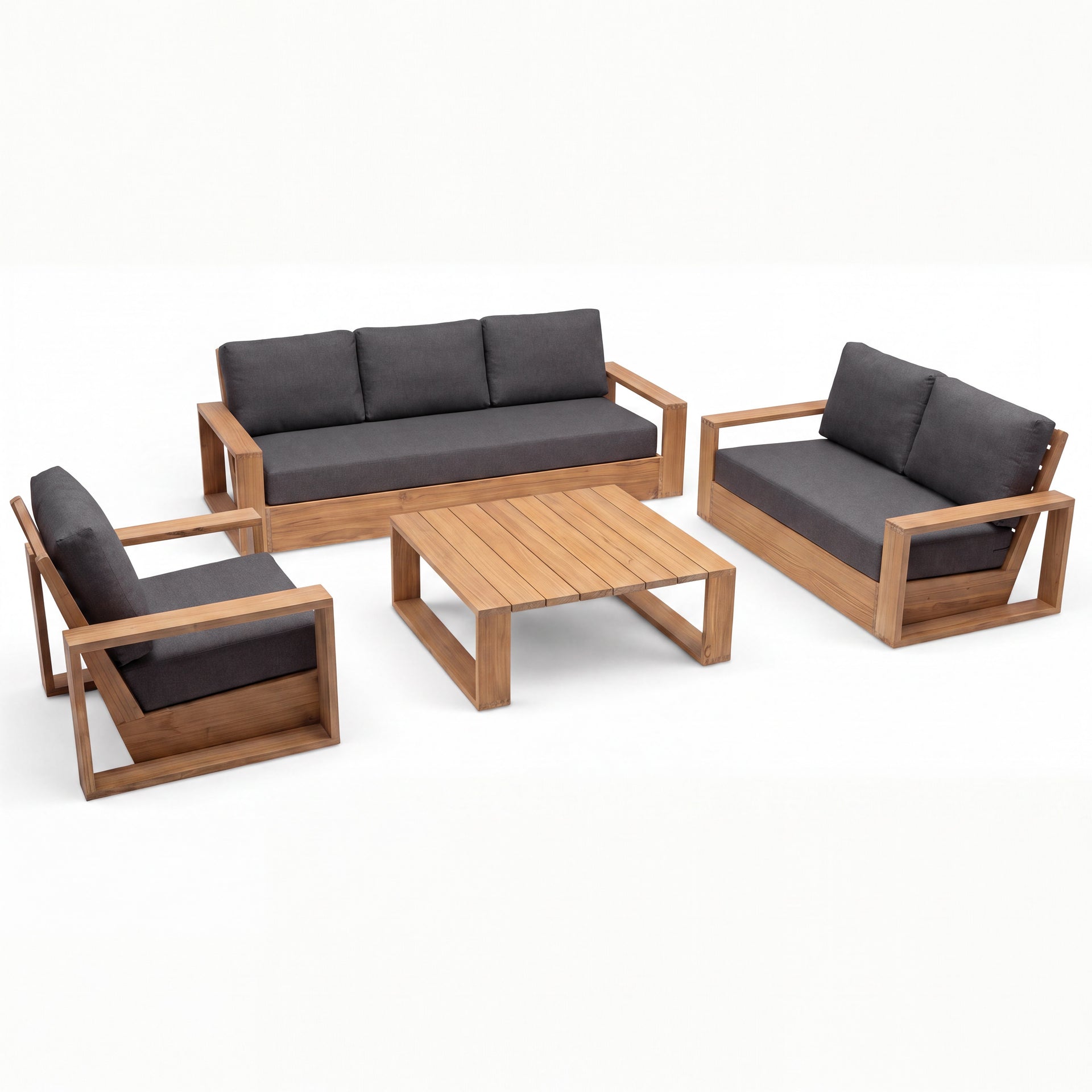 Kuba (Ready To Ship) Teak A-Grade Outdoor Sofa Set