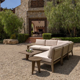 Palermo Sectional Set with Ottoman Teak Warehouse