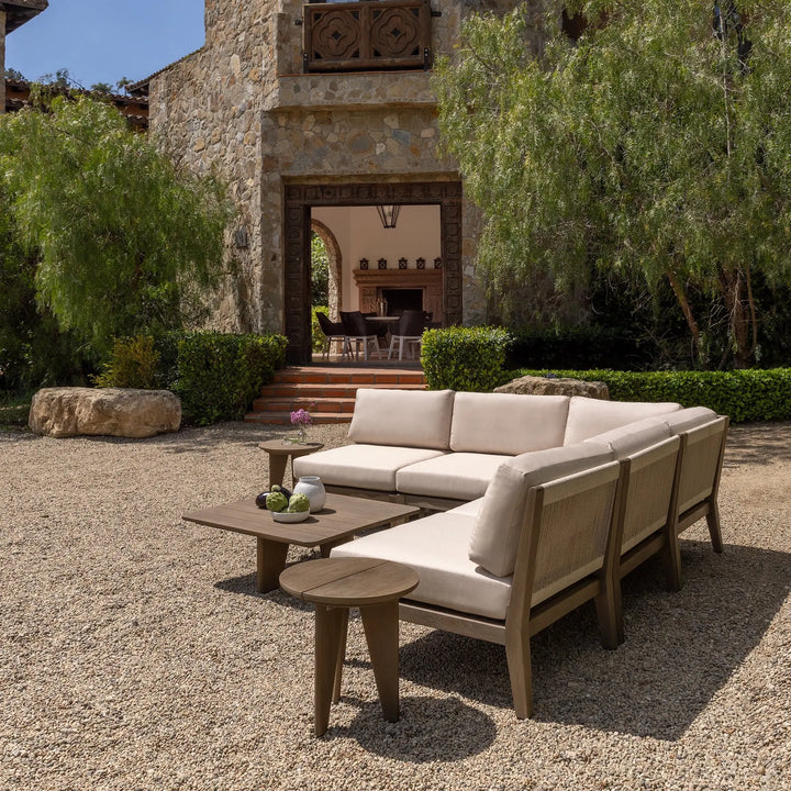 Palermo Sectional Set with Ottoman Teak Warehouse