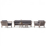 Romeo Weathered (Ready To Ship) Teak A-Grade Outdoor Sofa Lounge Set