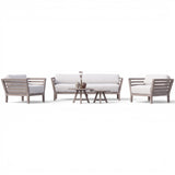Romeo Weathered (Ready To Ship) Teak A-Grade Outdoor Sofa Lounge Set