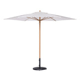Capri Octagon Alu Teak Umbrella 9 ft (White) Teak Warehouse