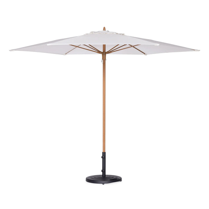 Capri Octagon Alu Teak Umbrella 9 ft (White) Teak Warehouse