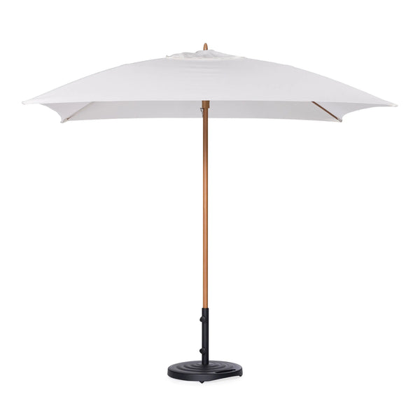 8 square patio umbrella Capri Square Alu Teak Umbrella 8 ft (White)