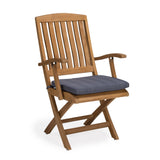 Como Teak Outdoor Folding Dining Arm Chair - Teak Warehouse